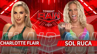 Charlotte Flair vs. Sol Ruca WWE RAW WWE2K23 Universe Mode