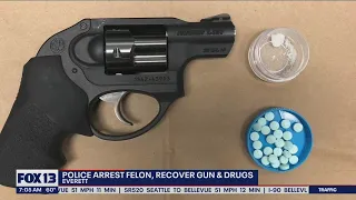 Police arrest felon, recover gun and drugs in Everett | FOX 13 Seattle