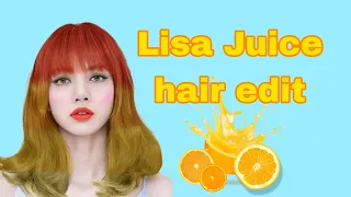 Orange 🍊 juice hair edit on Lisa 😍 | Lisa hair edit 🥰
