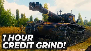 1 Hour of Credit Grinding in World of Tanks!