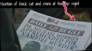 Spiderman No Way Home Easter eggs in morbius trailer