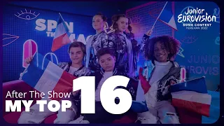 MY TOP 16 JUNIOR EUROVISION 2022 | JESC 2022 (After the Show)