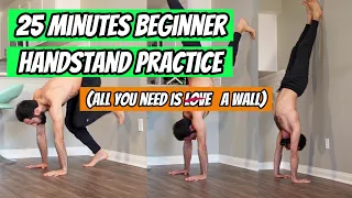 Beginner Handstand Follow Along | 25-Minute Practice Session with Tutorial