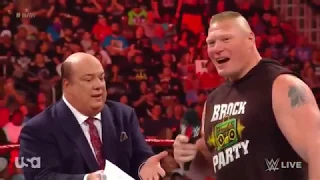 Brock Lesnar/Paul Heyman & Seth Rollins Money IN The Bank Segment Raw May 27 2019