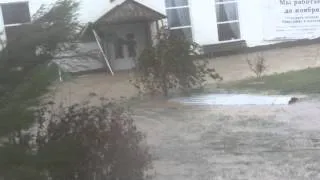 Мощный ураган в "Казачем береге" на Азовском море ст .Должанская
