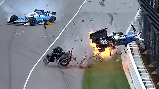 Scott Dixon/Jay Howard Indy 500 crash 2017