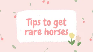 🍓 Tips to get rare horses 🍓 || Wild Horse Island || Roblox