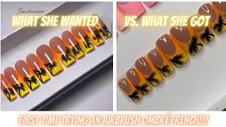 Ep.3 What she wanted vs what she got Press on nails edition | how to draw palm trees step by step