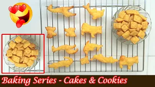 Homemade Cheddar Cheese Crackers Recipe 🧀 | चीज नमकपारे | Crispy Cheese Crackers | Cheez-It Crackers