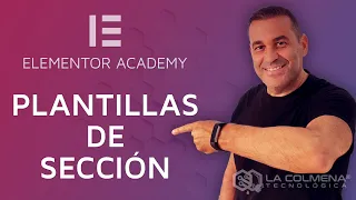 Plantillas de sección de Elementor