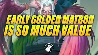 Turn 6 Golden Witchwing Nestmatron Has So Much Value | Dogdog Hearthstone Battlegrounds