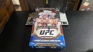 2024 UFC Topps Chrome Hobby Box Rip! It’s Finally Time!