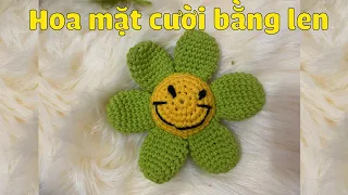 Hướng Dẫn  Làm Bông Hoa Hình Mặt Cười Bằng Len | Hoa Handmade