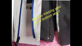 How to replace the pin and or Insertion box on zipper