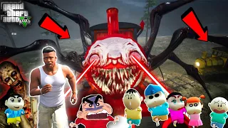 CHOO CHOO CHARLES Try To KILL Franklin & Shinchan & Find EGGS To Kill CHARLES in GTA 5 ! JSS GAMER