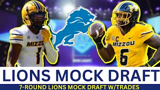 2024 NFL Mock Draft: 7-Round Detroit Lions Mock Draft WITH Trades After NFL Free Agency