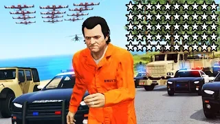 GTA 5 - 50 STAR WANTED LEVEL!! (Ultimate Chase)