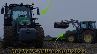 OPOROWO FEST🔥 || Rozrzucanie Osadu 2023 || 2x John Deere, Ursus || GR Łuków Śl. || ATR P&V