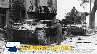 Rare WWII Wirbelwind Footage   Flakpanzer IV