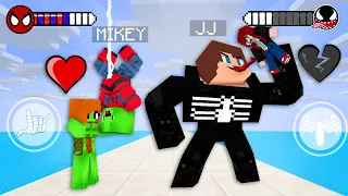 Mikey Spider-Man vs JJ Venom Super Hero Love Story - Maizen Minecraft Animation
