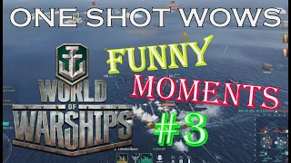 One Shot WoWS / Funny Moments #3 / Лучшие игровые приколы (Смешные моменты в играх)