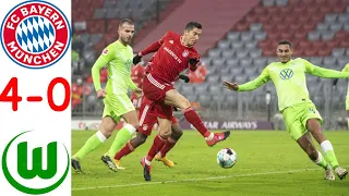 Bayern Munich VS Wolfsburg 4-0 Extended Highlights & All Goals 2021 || Robert Lewandowski today goal