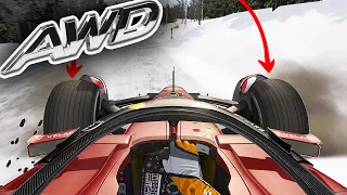 I made the Ferrari F1 car AWD | Snow Spec Racer