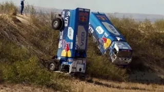 The most unusual accident of the KAMAZ master team