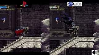 Castlevania Symphony of the Night PS1 vs Saturn Console VS Console