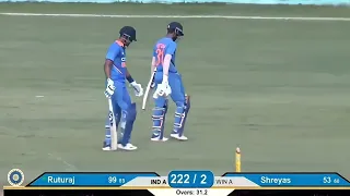 Ruturaj missed his century by 1 run 😭|Ruturaj gaikwad batting | ruturaj batting vs Aus 3rd t20 123*