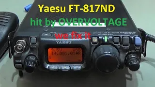 #226 Repair Yaesu FT-817ND hit by Overvoltage?