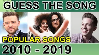 GUESS THE POPULAR HIT SONGS FROM 2010 TO 2019