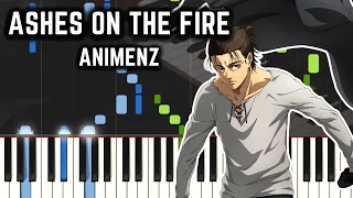 [Animenz] Ashes on the Fire - Attack on Titan Final Season OST - Piano Tutorial || Synthesia