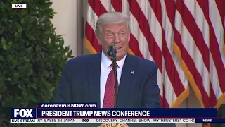 FULL NEWSER: President Trump blasts Biden, NAFTA during Rose Garden remarks