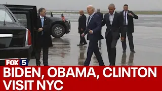 Biden, Obama, Clinton visit Manhattan for fundraiser, causing traffic chaos