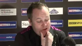 John Higgins wins through to Round 2 of the Betfred World Snooker Championships