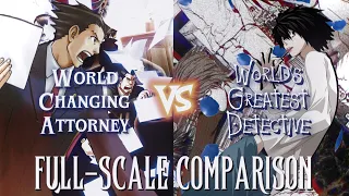 Phoenix Wright vs L Lawliet Full Scale Comparison