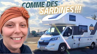 OBLIGÉS de S'ARRÊTER sur une aire de CAMPING-CAR ULTRA-BONDÉE en FRANCE!