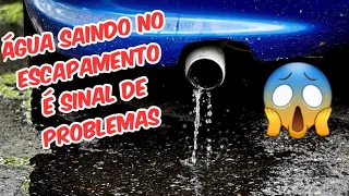 Você já reparou se está saindo água do escapamento? Verifique pra n ter surpresa!