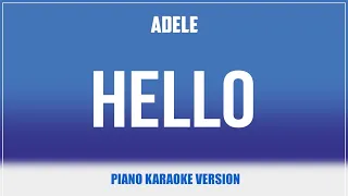 Hello (Piano Version) KARAOKE - Adele