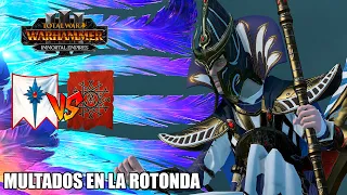 MULTADOS EN LA ROTONDA TOTAL WAR WARHAMMER 3 #555 BATALLA ALTOS ELFOS VS SKAVEN