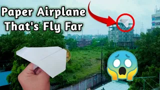 How to make a paper Airplane that's fly far | How make to paper plane easy | #paperplane #viral |