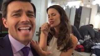 Luciano D'alessandro Mabel Moreno y Laura Londoño Cantando Antes De Grabar La Ley Del Corazón