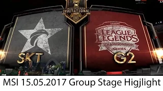 [15.05.2017 MSI] SKT vs G2 Highlight