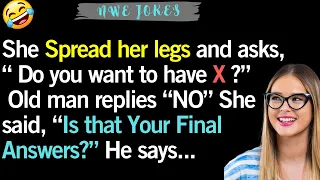 🤣 BEST JOKE OF THE DAY! - She spread legs and asks a old Man.. | DAD Jokes 😂