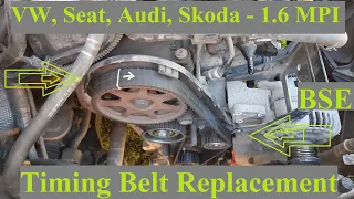 VW, Seat, Audi, Skoda - 1 6 MPI - Timing Belt Replacement (BSE, BGU engine)