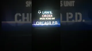 Law and order SVU and Chicago P.D. Crossover Intro