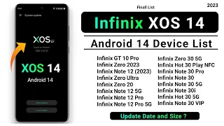 Infinix XOS 14 Device List | Infinix Android 14 System Update | Rollout Date & Update Size ?