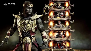 Mortal Kombat 11 Modest Warrior Liu Kang Warrior Klassic Tower PS5 Gameplay - No Commentary