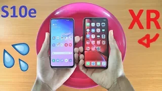 Samsung Galaxy S10e Vs iPhone XR Water Test